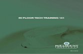 IN-FLOOR TECH TRAINING 101 - Paramount in-floor system · Plumbing of ADR Canister on a negative edge basin 9 Paramount: 1.800.621.5886 IN-FLOOR TECH TRAINING 10 paramount@1paramount.com