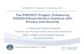 The PREDICT Project: Enhancing DDDAS/Infosymbiotics ... · INFORMS 2015, Philadelphia, PA, 3 November 2015 AFOSR DDDAS FA9550-12-1-0240. DDDAS as a Unifying Paradigm • Ability to