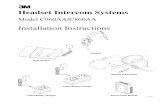 Headset Intercom Systems - hub.moodmedia.com · Refer to the base station circuit board illustration (Figure 13) and the applicable system configuration below. Set the function jumpers
