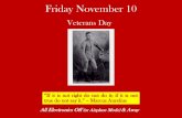Veterans Day - Mr. Jones' American Hi · PDF file Veterans Day All Electronics Off (or Airplane Mode) & Away “If it is not right do not do it; if it is not true do not say it.”–Marcus