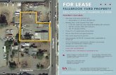 FOR LEASE - LoopNet · 228 E. AVIATION ROAD - FALLBROOK, CA 92028. PROPERTY FEATURES: Site Area: 0.65 Acres (28,000 SF). » Expandable to 1.16 Acre (50,500 SF) Building Size: 3,693