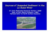Sources of Suspended Sediment in the LeSueur River · 25 scans 12 sites Other constraints on sediment inputs from different sources Ground-based side-scanning LiDAR: Used to directly