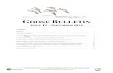 GOOSE BULLETIN - geese.org · GOOSE BULLETIN – ISSUE 19 – NOVEMBER 2014 GOOSE BULLETIN is the official bulletin of the Goose Specialist Group of Wetlands International and IUCN