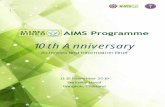 10th Anniversary - Universiti Putra Malaysia · Note: As announced in the 12th Review Meeting of the AIMS Programme last 7-9 November 2018, the acronym for the AIMS Programme is being