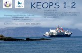 KEOPS 1-2 · 2013. 7. 16. · KEOPS 1-2 Stéphane Blain Laboratoire d’Océanographie Microbienne Université Pierre et Marie Curie , CNRS. et groupe KEOPS 2 campagnes sur le Marion