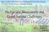 Circular Bioeconomy and Grand Societal Challenges...2017/12/13  · 13.12.2017 Wanha Satama, Helsinki, Finland Human influence on the earth system is now so large, that a new geologic