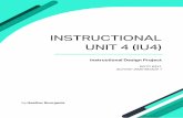 INSTRUCTIONAL UNIT 4 (IU4) … · cover evaluation of the first draft learning materials and revision of those materials based on feedback obtained during the evaluation process.