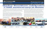 Keeping in touch - Famalco Group · world took part in the pontiff’s Sunday ceremonies as part of Harley-Davidson’s 110th Anniversary celebrations in Rome. ... bikers re-united