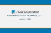 SECOND QUARTER EARNINGS CALL · Q2 2015 Earnings Results Earnings from Operations is not calculated in accordance with GAAP and excludes items impacting comparability. See Exhibit