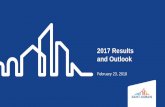 2017 Results and Outlook - Saint-Gobain · 2018. 2. 23. · 2017 Results and Outlook February 23, 2018 . 1. 2017 HIGHLIGHTS 2. 2017 RESULTS 3. STRATEGY 4. OUTLOOK . 2017 KEY FIGURES