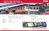 FOR SALE- CORNER LOCATION IN NYC 2201 3 Ave-New York, NY · 3 blocks to Harlem Repertory theater Location: Southeast corner of 120th St and 3rd Ave in Harlem GLA: ±15,620 SF ...