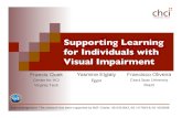 Supporting Learning for Individuals with Visual Impairmentzhu/MAP4VIP/Slides... · Today’s helicopter parents might want to explore the parenting techniques of famed paleoanthropologist