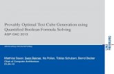 Provably Optimal Test Cube Generation using Quantified ... · 01X:Approximativeformulation for Don’t Cares 01.24.13 Sven Reimer – Provably Optimal Test Cube Generation using Quantiﬁed