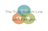 The Triple Bottom Line John Elkington · 2020. 3. 24. · • The Triple Bottom Line concept developed by John Elkington has changed the way businesses, nonprofits and governments