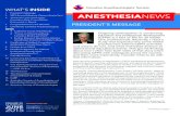 Canadian Anesthesiologists’ Society INSIDE ANESTHESIANEWS · the Canadian Journal of Anesthesia —CPD Online 13 The Personal 14 The Association of Anaesthetists of Great Britain