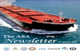 The ASA Newsletter · 2020. 2. 20. · 10-13 July ILO-MPA Sub-Regional Workshop on MLC, 2006 MPA, Singapore August to October ... In 2016, following industry support, ... busiest
