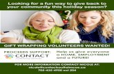 Looking for a fun way to give back to your community this ... · Looking for a fun way to give back to your community this holiday season? FOR MORE INFORMATION CONTACT NICOLE AT: