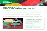 Justice For First Nations Peoples – Greens Policy · and First Nations peoples is a way First Nations peoples can build their cultural strength, reclaim control and express their