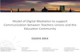 Model of Digital Mediation to support Communication ... 2014.pdf · Model of Digital Mediation to support Communication between Teachers Unions and the Education Community Artur Afonso
