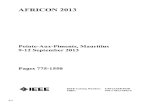 AFRICON 2013 ; 2 - GBV · 2014. 6. 18. · Assessmentof DailyExposurein theBroadband ContinuousMonitoring System SEMONT 903-907 NikolaDjuric andDraganKljajic Implementationofan unshielded