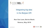 Integrating big data in the Belgian CPI...Supermarket scanner data Current method Experimental results: multilateral methods & splicing options Web scraping Footwear Second-hand cars