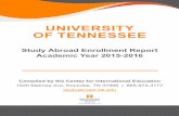 UNIVERSITY OF TENNESSEE - UTK Programs Abroad · Independent Study 45 4.20% TOTAL 1071 100.00% Please note: Totals are based on number of student experiences. When a student studies