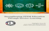Strengthening STEM Education Through Service-Learningmncampuscompact.org/.../sites/30/2016/04/Strengthening-STEM-thr… · Strengthening STEM Education Through Service-Learning Page