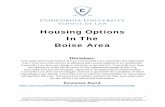 Housing Options In The Boise Area - Concordia University · 2019. 8. 7. · 1 Concordia Law does not endorse or verify the accuracy of any information posted in this List. Concordia