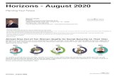 Horizons - August 2020 Horizons - August 2020 Planning Your Future Mauricio Giraldo Director Horizons