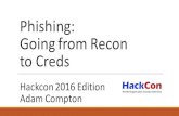 HackCon - Phishing- Going from Recon to Creds - Adam Compton...SPF -Sending Emails Can simulate sending of emails Sends emails in a round robin style alternating across all phishing