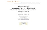 Code Libraries Reference Guide - Dyalog Ltd.docs.dyalog.com/16.0/Code Libraries Reference Guide.pdf · Version 16.0 is a watershed release, in that nearly all the new APL ... These
