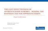 THE COST EFFECTIVENESS OF APPRENTICESHIP SCHEMES – …erc-online.eu/wp-content/uploads/2016/06/Imanovation_Final-Confer… · The cost effectiveness of apprenticeship schemes –