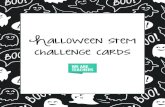 Halloween stem challenge cards - WeAreTeachers · Halloween stem challenge cards. make a graph of your Halloween candy. make paper bats. make a parachute for a mini pumpkin. paint
