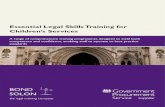 Essential Legal Skills Training for Children’s Services€¦ · • Excellence in Report Writing • Courtroom Skills • Advanced Court Skills • Essential Interviewing Skills