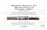Model Survey for Reduction of Marine Litter · 1.5 Model areas (11 seacoasts in seven prefectures) 2. Actual Situation of Marine Litter 2.1 Percentage of marine litter by country