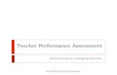 Teacher Performance Assessment · The work of TPAC and IL-TPAC ... Deepening student learning ASSESSMENT ... Planning: Planning Assessments to Monitor and Support Student Learning