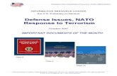 Defense Issues, NATO Response to Terrorism€¦ · Defense Issues, NATO Response to Terrorism October 2007 IMPORTANT DOCUMENTS OF THE MONTH Page 8 Page 9 ... Al Qaeda And Protect