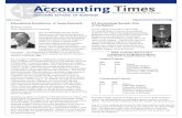 Accounting The Times DEPARTMENT OF ACCOUNTING …/media/Files/MSB/Departments/Ac… · Roy Scores Third Highest Nationwide on CPA Exam Sudipta Roy, PPA ’01, will receive the AICPA’s