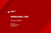 GENERATIONAL CORE - Fedora · 2017. 1. 27. · The future of Fedora? Petr Sabata Base Runtime, Red Hat January 27, 2017. 2 IT’S A LIE! There is no Generational Core. There is only
