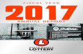 FISCAL YEAR 2017 - South Dakota Lottery · 2017. 12. 7. · balance is distributed to the capital construction fund. Lotto revenues in Fiscal Year 2017 struggled to overcome . the