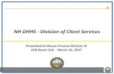 NH DHHS - Division of Client Services...Representatives Manage 70-90 telephone calls, stay to finish all calls in queue, respond to web ... TOTALS *370 34 *26 6 *9 Vacancy data as