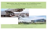 CCST Waste To Energy Final Draft (sv) · 1.2 Findings ! Waste@to@energytechnologiescouldhavepositiveenvironmentalimpactsin California.1!!Convertingmunicipalwastetoenergyiscontroversial.BothsidesinthedebatehaveCited