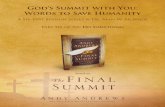 God’s Summit with You: Words to Save Humanity · the course. Joshua told the people, “Sanctify yourselves, for tomorrow the Lord will do wonders among you” (Joshua 3:5). Some
