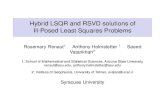 Hybrid LSQR and RSVD solutions of Ill-Posed Least Squares …rosie/mypresentations/Syracuse... · 2017. 11. 3. · Hybrid LSQR and RSVD solutions of Ill-Posed Least Squares Problems