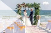 CharmingCoastal Weddings · Beach Wedding Setup Canapé Reception Drinks Reception ThreeTier Wedding Cake ColourThemed Floral Arrangements Complimentary Room Night for Bride and Groom