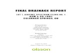 FINAL DRAINAGE REPORT - Microsoft...Project No. 019-0347 1 1.0 PURPOSE This document is the final drainage report of Lot 1, Airport Spectrum Filling No. 1 (Kum & Go #661, the “SITE”).