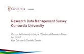 Research Data Management Survey, Concordia University · Pravin Unagar, the Noun Project “Ça c’est une des raisons pour lesquelles le labo avait ses propres serveurs, c’est