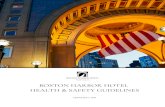 BOSTON HARBOR HOTEL HEALTH & SAFETY GUIDELINES · HEALTH & SAFETY The health and safety of our guests and employees is the Boston Harbor Hotel’s top priority. Employee Personal
