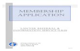 Membership Application App May 2015.pdf · Lawyer Referral & Information Service (LRIS) A Public Service of the . State ar of Nevada. . Membership . Application . May 2015. LRIS MEMBER