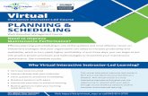 Interactive Instructor-Led Course PLANNING & SCHEDULING...705218_ MPS Virtual Class Brochure_p1_72_042420 Created Date: 4/25/2020 9:27:07 AM ...